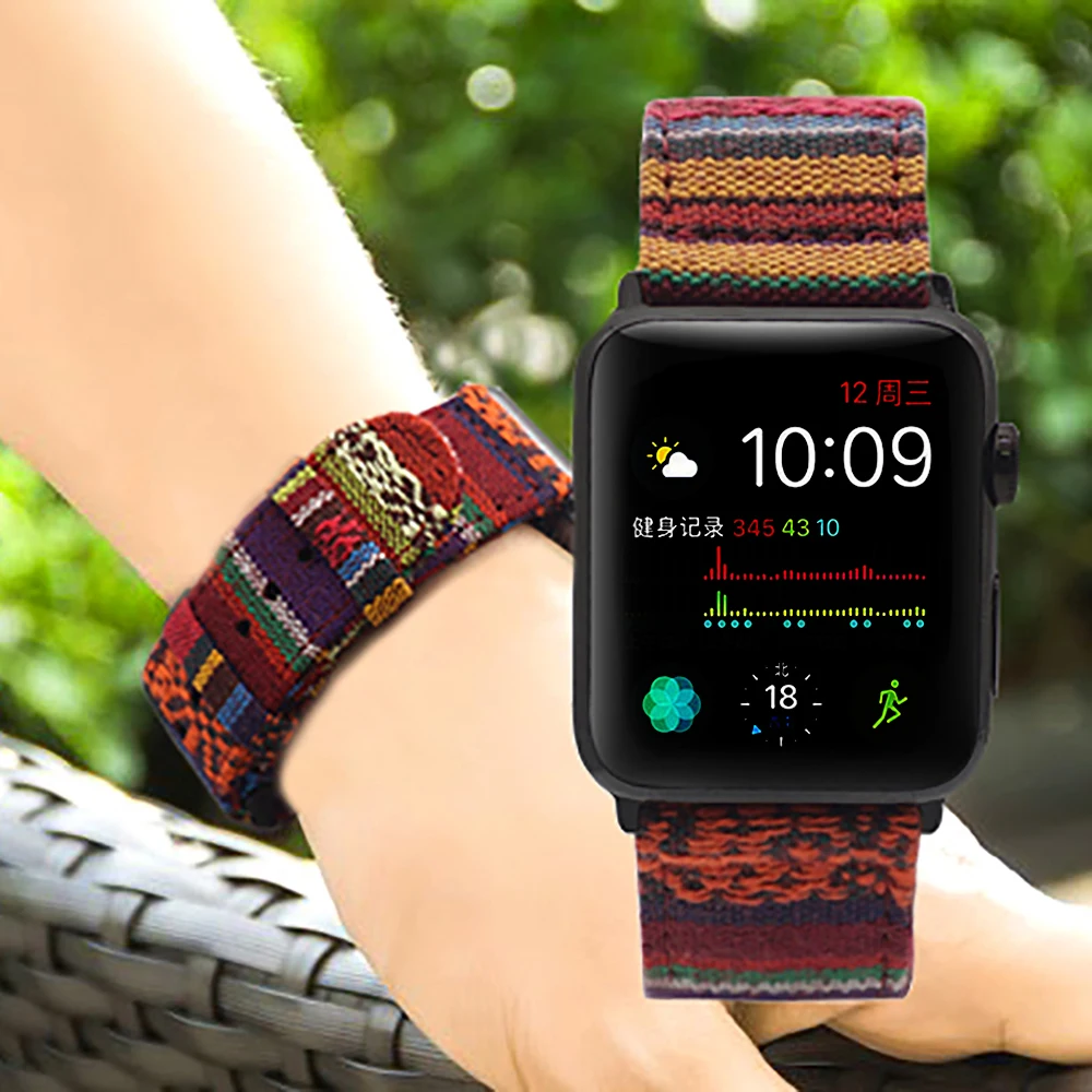 Ремешок для часов Apple Watch Плетеный с длиной 42 мм 44 38 40 аксессуары 5 4 3 2|Ремешки