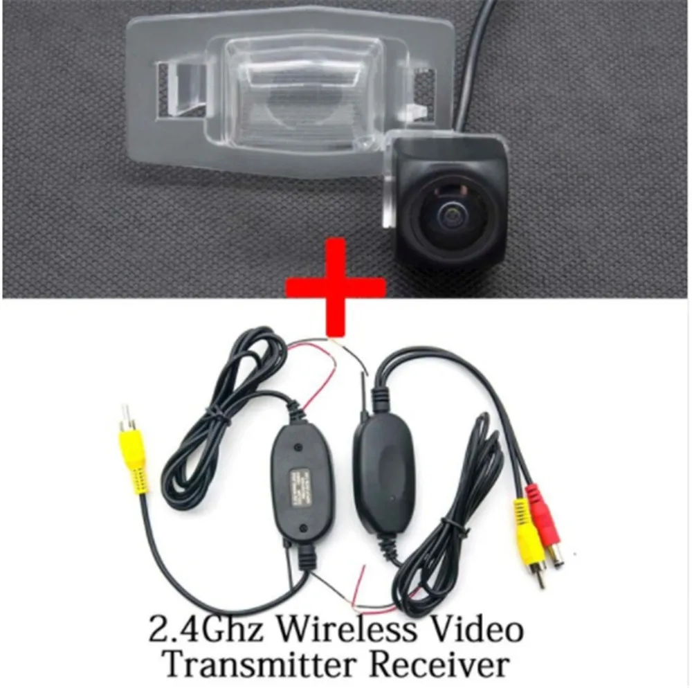 Camera with wireless 175 градусов 1080P Рыбий глаз объектив обратная парковочная камера заднего вида для Mazda 323 Allegro Familia 2003-2012 Автомобильная камера - Название цвета: Camera with wireless