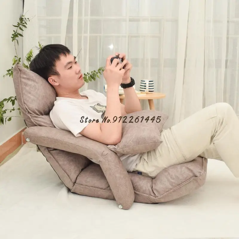 Lazy Sofa Tatami Bay Window Small Bed Waist Protection Folding Back Chair Removable And Washable Nursing | Мебель