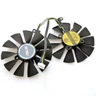 Вентилятор VGA PLD09210S12HH для видеокарты ASUS GTX1050TIGTX1060GTX1070RX480, 12 В, 0,4 А, 87 мм