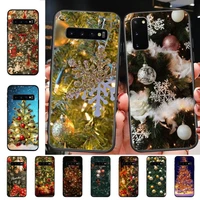 yinuoda christmas holiday tree new year phone case for samsung s10 21 20 9 8 plus lite s20 ultra 7edge