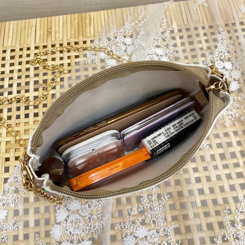 

Small Size Metal Strap Fashion Trend Crossbody for Women Ladies Solid Flap Shoulder Bag Designer Handbags and Purses