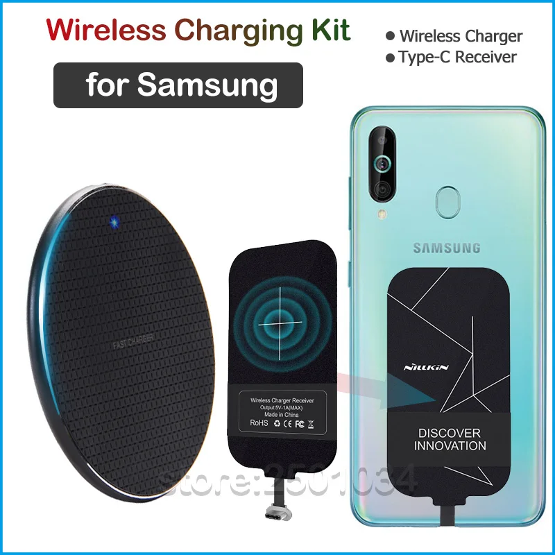 Qi Беспроводная зарядка для Samsung Galaxy A20 A30 A40 A50 A60 A70 A90 A10e A20e A20S A30S A50S A70S Беспроводное