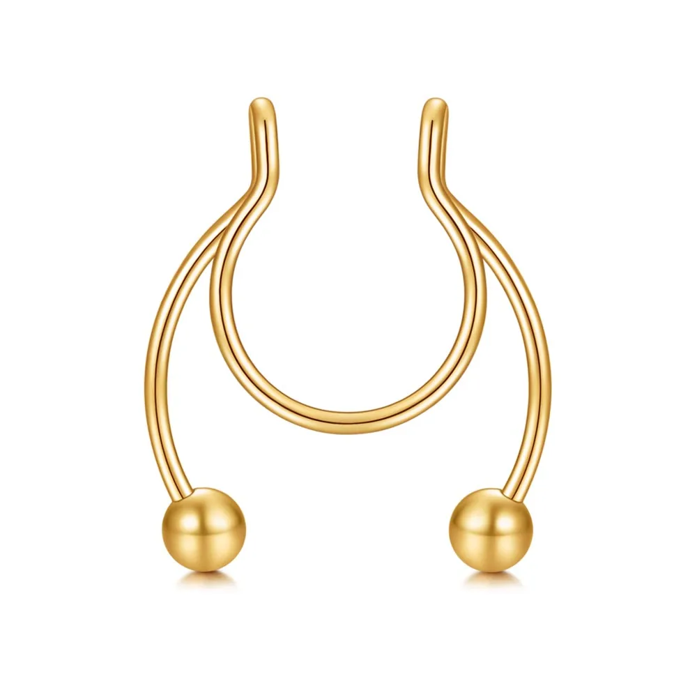 1 шт. олении рога фальшивый нос кольцо кольца для пирсинга перегородки носа