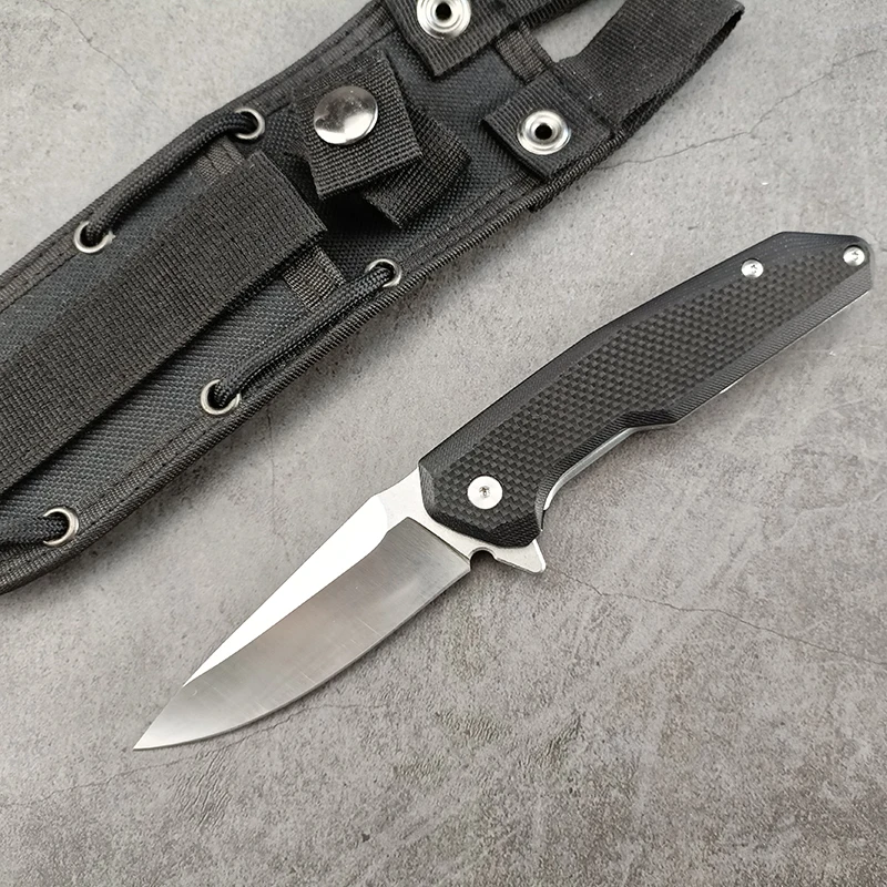

Portable Folding Blade G10 Handle 8Cr14MoV Stainless Steel Hunting Knife Ball Bearing Pocket Knife Outdoor EDC Multi Tool