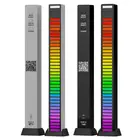 Автомобильный светильник с голосовым управлением RGB, музыкальный ритм, окружающий свет с 40 светодиодный одами, 18 цветов, автомобильная лампа