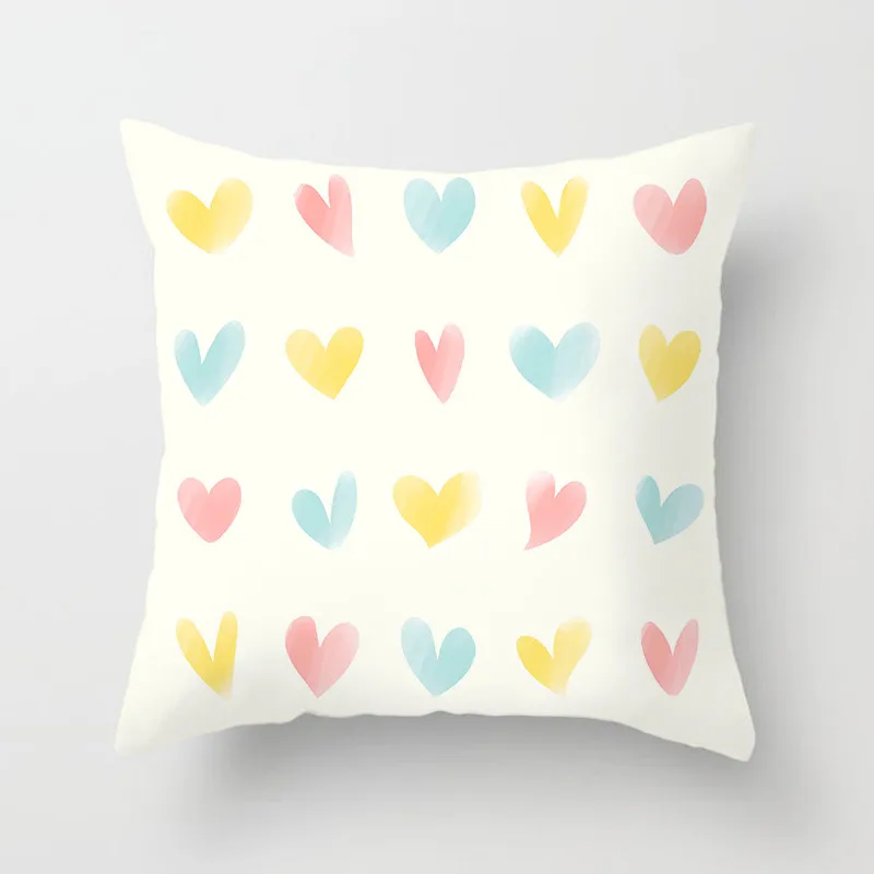 Чехол для подушки Fuwatacchi в форме сердца розы слова любовь подарок на день Святого