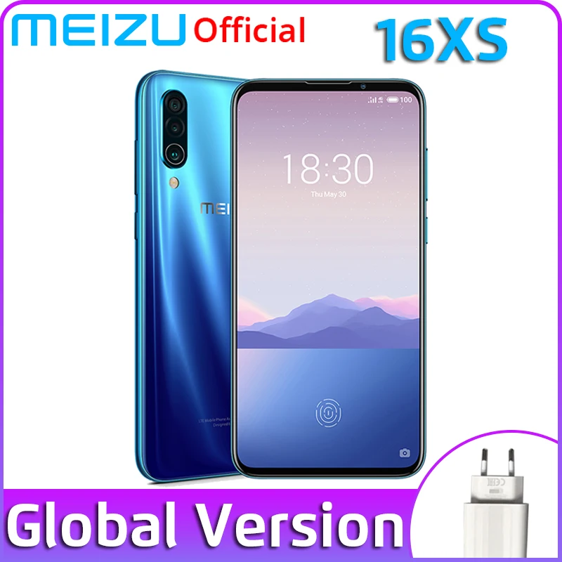 Meizu 16xs s глобальная версия Meizu16xs 6GB 128GB Смартфон Snapdragon 675 48MP Тройная камера Android телефон Быстрая зарядка