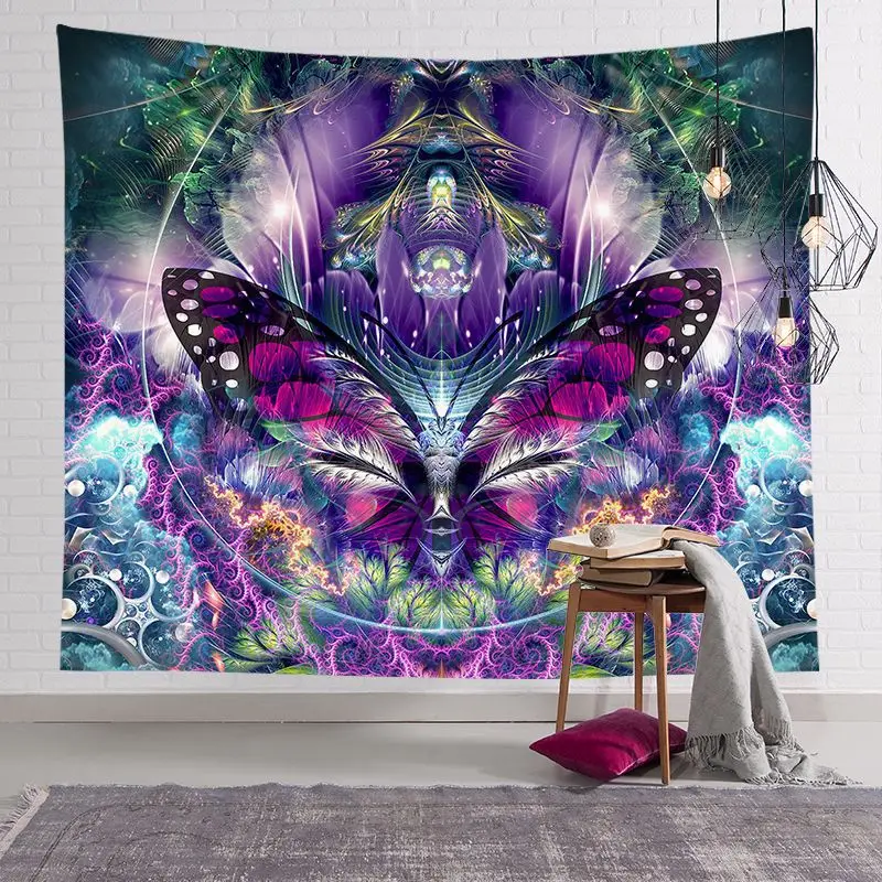 Настенный декор в стиле бохо индийская мандала гобелен хиппи настенный