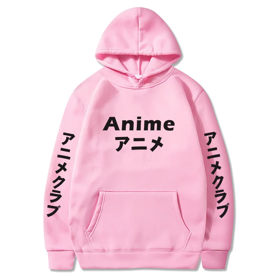 

2020 Japanese Anime Hoodie Cartoon Printing Sudadera Hombre Harajuku Pullover Sweatshirt Anime Club Moletom