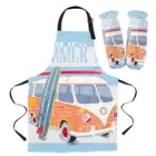 Шина для серфинга Летний Пляжный передник Кухня бытовой уборки парикмахерский фартук Аксессуары для выпечки женские фартуки