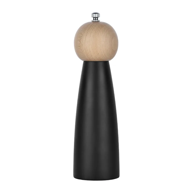 

Household Manual Pepper Grinder For Sea Salt Seasoning Bottle Cute Solid Wood Adjustable