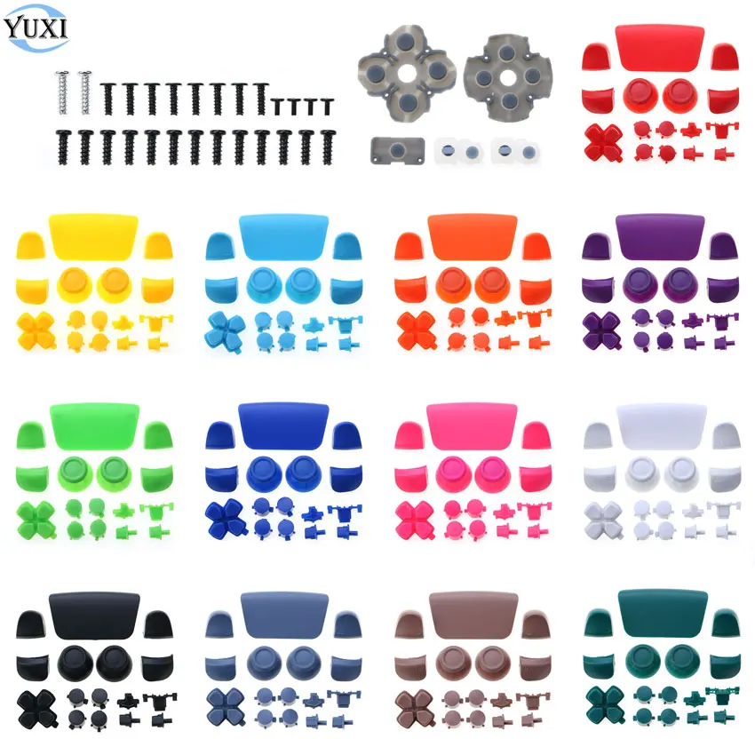 

YuXi Replacement R1 L1 R2 L2 Trigger Button D-pad Buttons & Conductive Rubber and Screws For DualSense 5 PS5 Controller