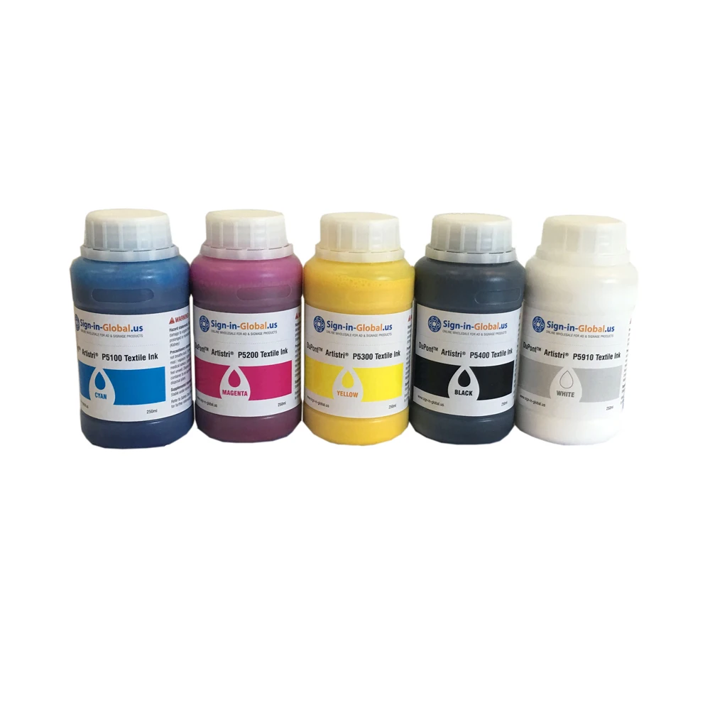 

1.25L Artistri CMYK+White Textile Ink DTG Ink - P5000+ Series