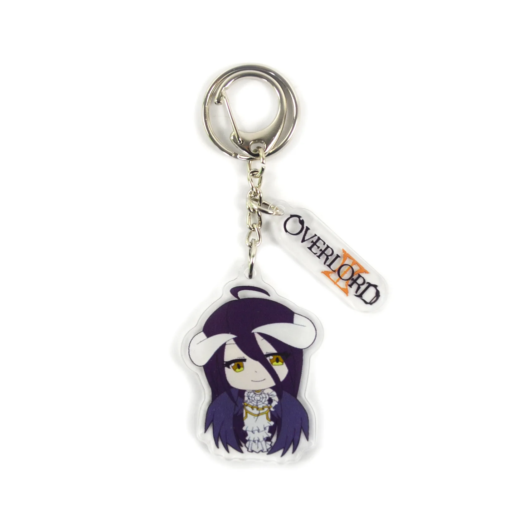 

Anime Keychain Overlord Cartoon Ainz Ooal Gown Albedo Classic Character Decoration Key Ring Cosplay Fans Charm Jewelry Trinket