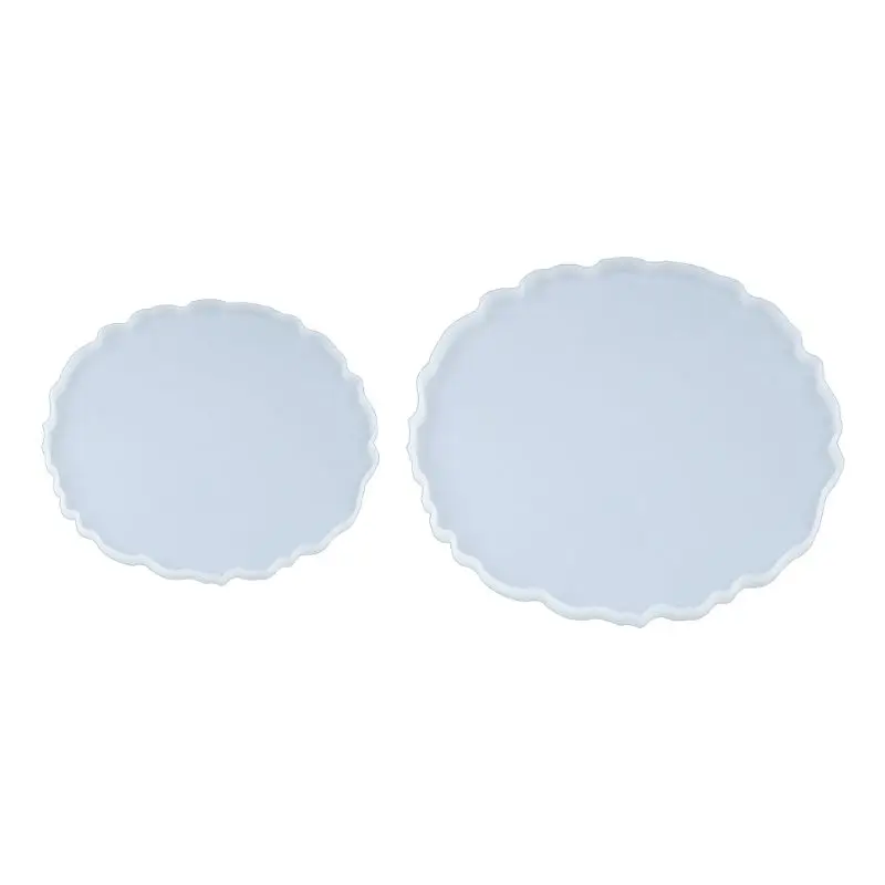 

Crystal Epoxy Resin Mold Round Tray Casting Silicone Mould Handmade DIY Crafts 50PE