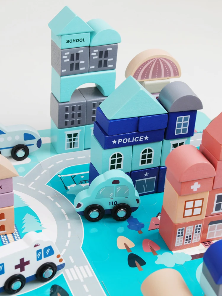 

Children Wooden Building Block Educational Assembly Toy Intelligence Building Blocks Kids Learning Toys Juguetes Toys BC50JM