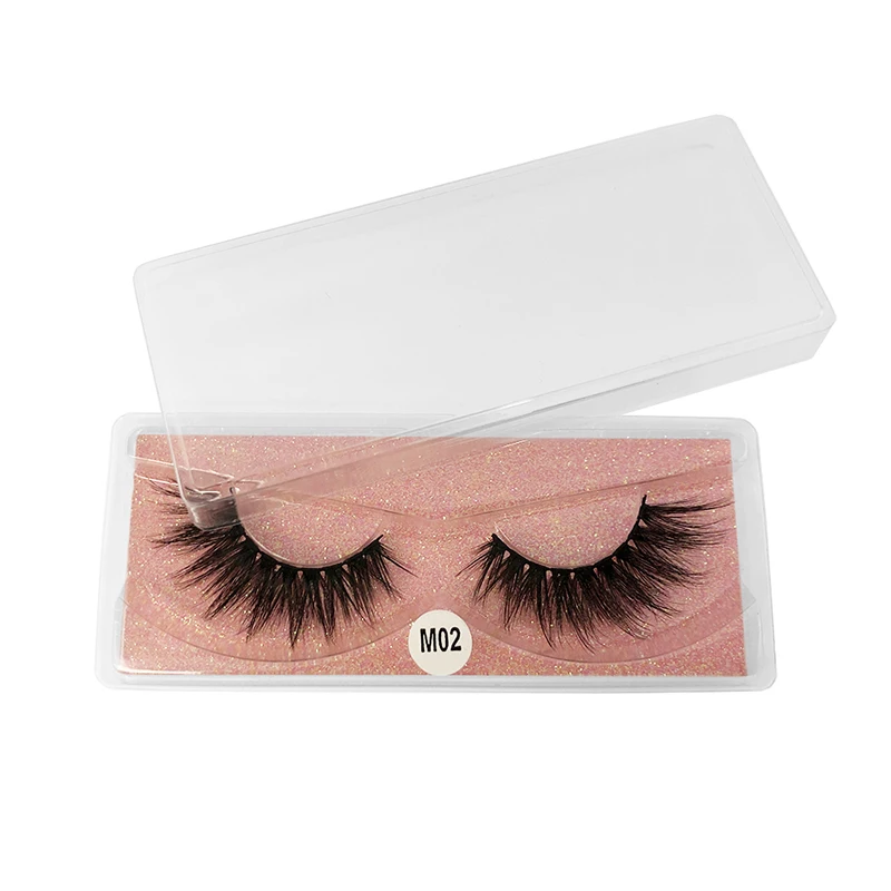 

3D False 10/20/30/40/50/70/100 Pairs Set Color Base Card Natural Thick Eyelashes M01-M10 Mink Wholesale Pack Makeup Set In Bulk
