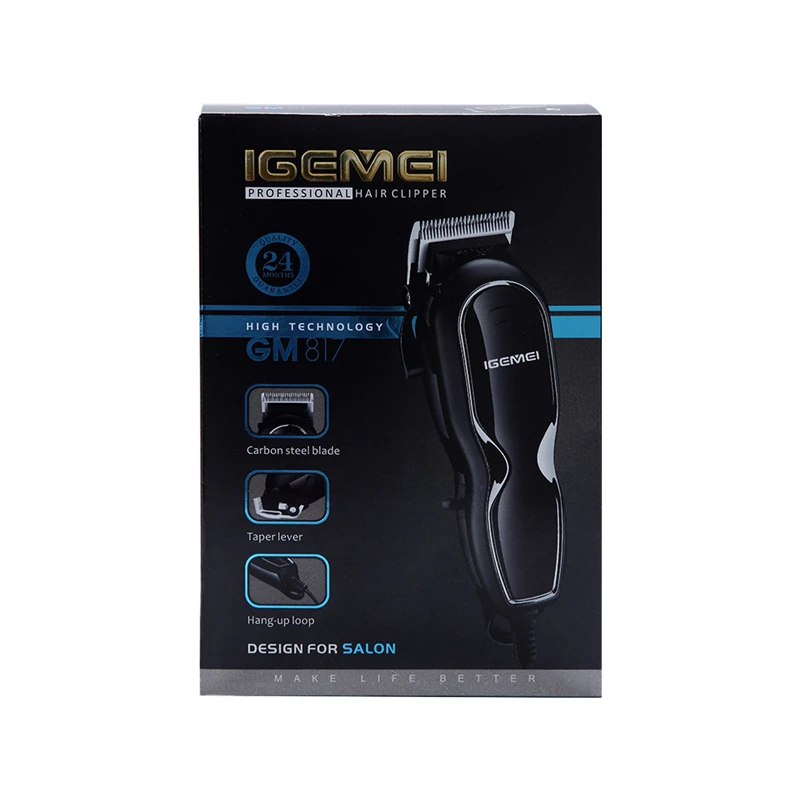 IGEMEI men barber clippers barber clippers with Cord stainless steel blade trimmer for men cortar pelo hombre Haircut Machine