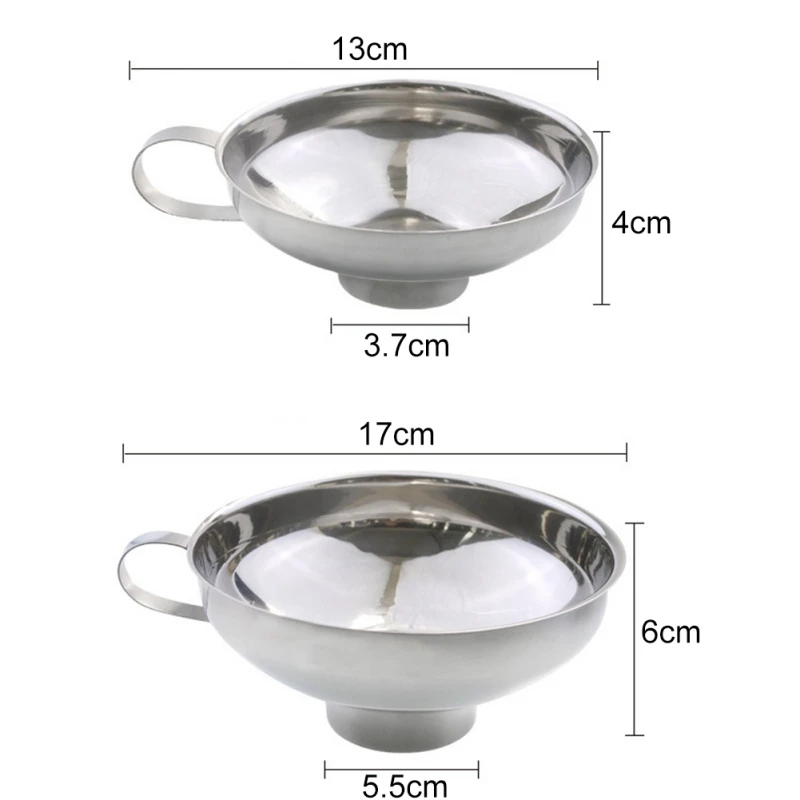 Adeeing Stainless Steel Wide Mouth Funnel Canning Hopper Filter Food Pickles Jam Kitchen Gadgets Cooking Tools | Дом и сад