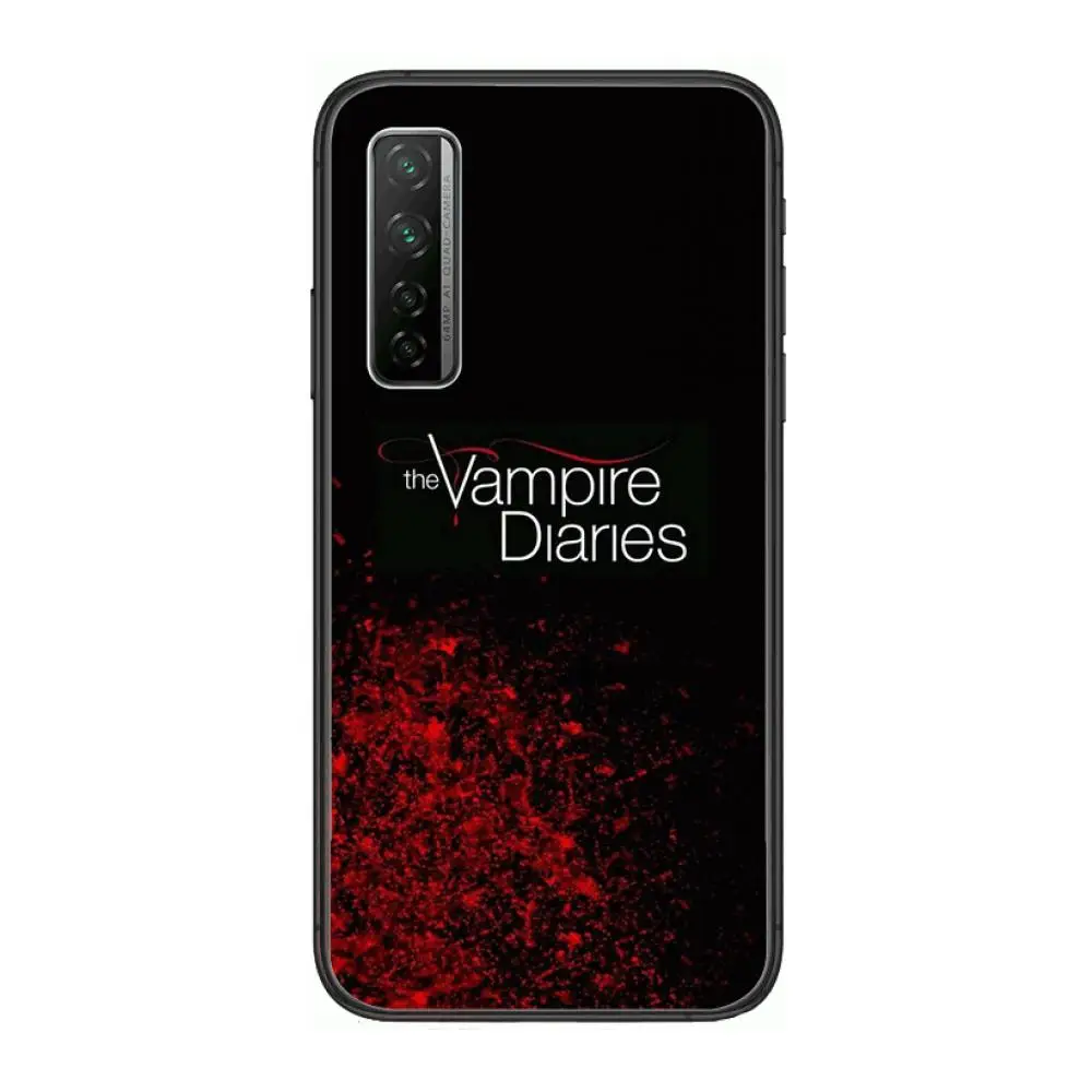 

Movie The Vampire Diaries Phone Case For Huawei mate 40 30 10 20 40 8 9 Lite Z Pro Black Etui 3D Coque Painting Hoesjes 5g blac