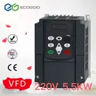 VFD 220 кВт 220 кВт 4 кВт инвертор частоты в переменного тока 1 фаза вход 3 фазы в выход