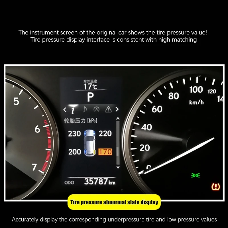 Автомобильная система мониторинга давления в шинах TPMS автомобильный экран для