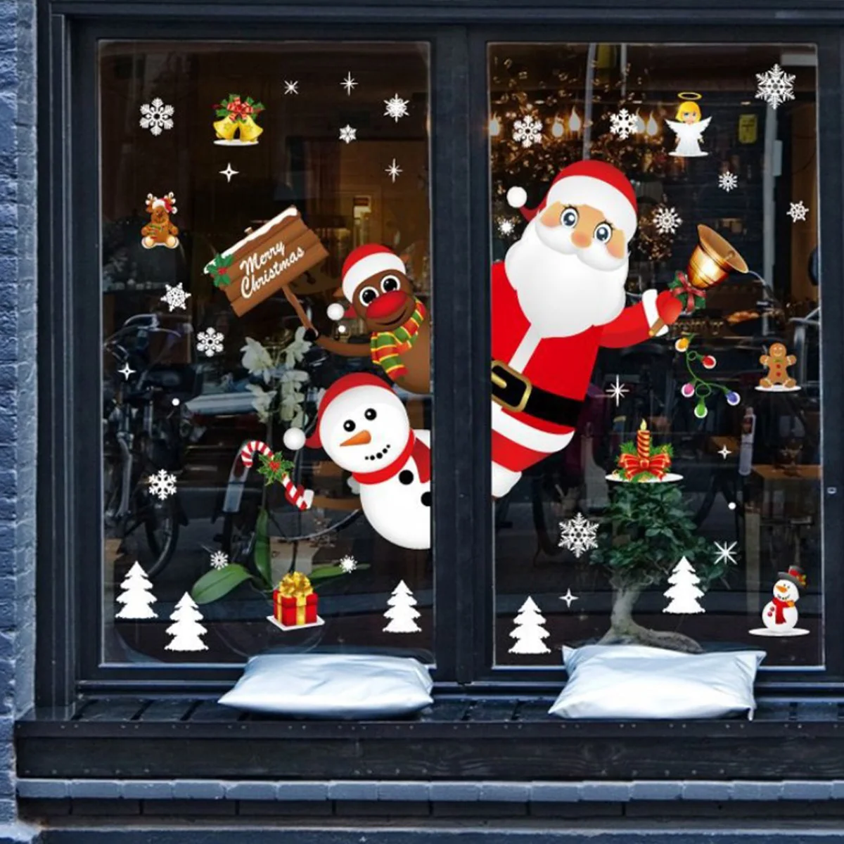 

Christmas Wall Window Stickers Marry Christmas Decoration For Home 2021 Christmas Ornaments Xmas Navidad Gift New Year 2022