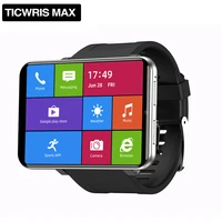 face unlockticwris max 2 86 inch hd screen smart watch 3g32g 4g lte 2880mah battery capacity 8mp camera gps smart watch phone