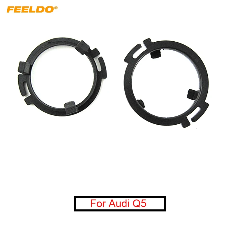 FEELDO 1 пара черные Автомобильные колонки разделители коврик для Audi Q5 задняя дверь