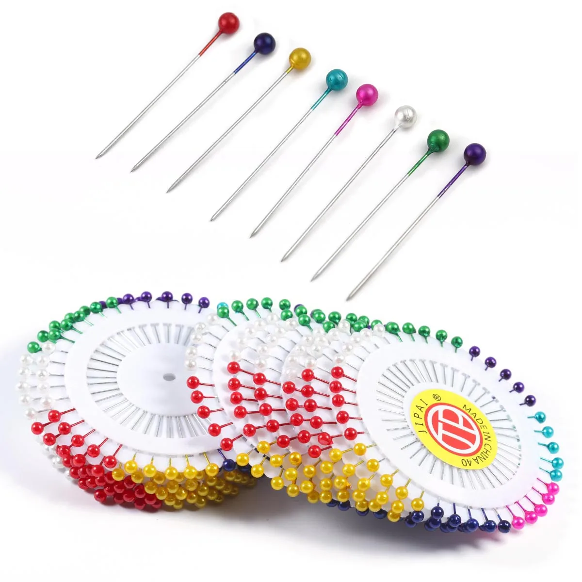 

One Set Colorful Pins Stainless Steel Imitation Pear Craft Pins Needle Sewing Tools DIY Making Sewing Locating Straight