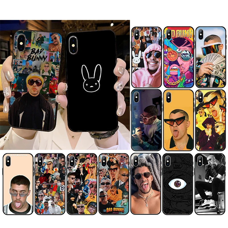 

Bad Bunny Phone Case For iPhone SE2 11 11Pro XS MAX XR 7 8 6 Plus 5S Case 12 mini 12Pro Max