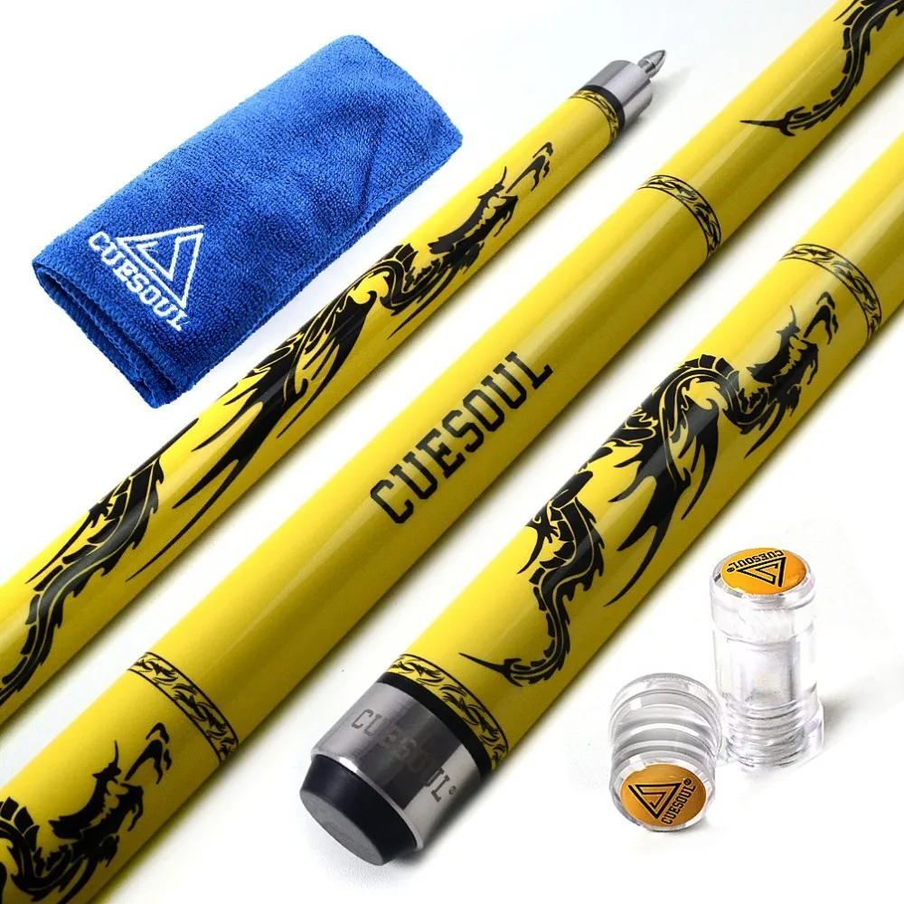 Cuesul SOOCOO серия 5" 19 oz 11,5/12,75 мм наконечник клен Снукер Бильярдный Кий набор с шарнирным/защитным валом и кием полотенце