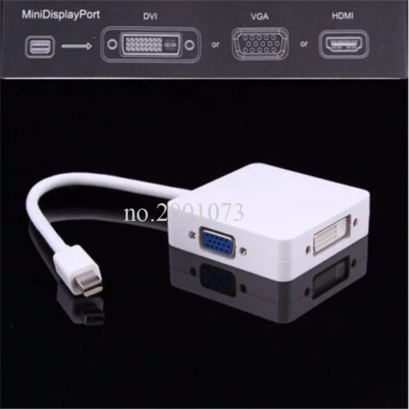 Кабель адаптер Mini displayport DP Thunderbolt к DVI VGA HDMI Для iMac Mac Pro Air Book для монитора
