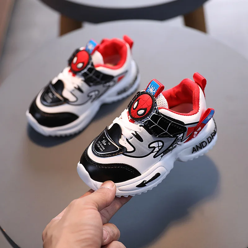 

Children's spring and autumn leather sneakers 1-6 years old boys light-soled non-slip running shoes baby toddler shoes