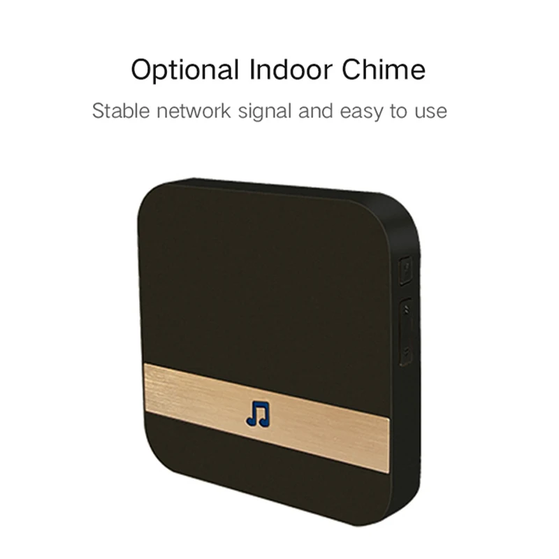 WiFi Doorbell Smart Video Intercom HD 1080p Visual Mobile Phone Alarm Camera Home Monitoring Network Wireless Door Bell | Безопасность и