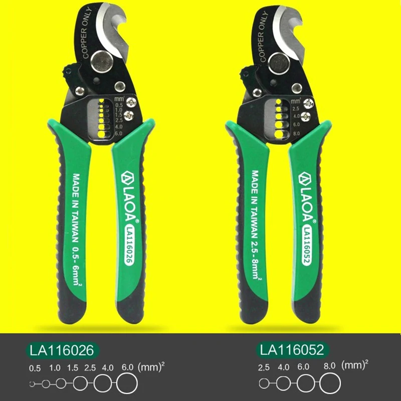 

TAIWAN LAOA SK5 Material 3 in 1 Multifunction Cable Wire Stripper Cutter Electrician pliers Paring Wires