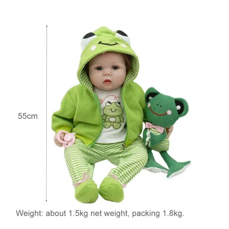 

Baby Doll Toy Cloth Body Stuffed Doll Toys Simulation Reborn Baby Emulated Silicone Kids Playmate Gift Lovely Pretend Play Toys