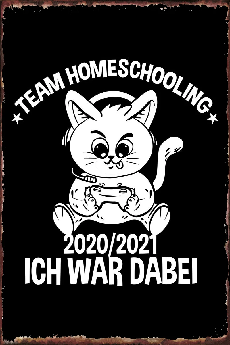 

Home Schooling Gaming Game Tin Sign Tin Plates Wall Decor Room Decoration Retro Vintage Metal Sign For Club Man Cave Cafe Pub