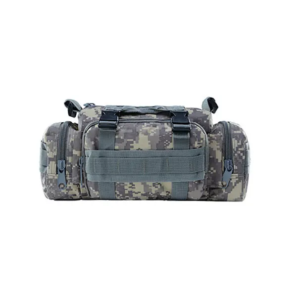 Molle Military Tactical Waist Bag Camping Traveling Hiking Climbing Nylon Shoulder Pack Pouch Outdoor Sports Hunting Gym Bag - Цвет: ACU