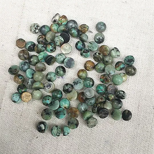 Кабошоны круглой формы из бирюзового камня 20 шт. 3 мм 4 6 | Украшения и аксессуары