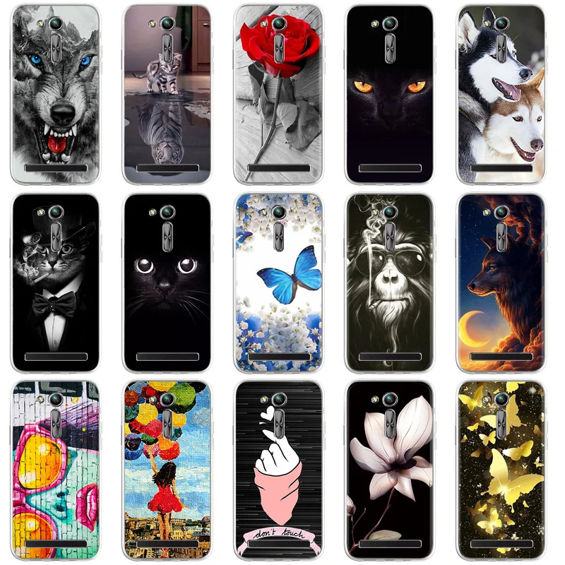 

Silicone Case For Asus Zenfone Go ZB500KL ZB551KL ZB452KG Live L1 ZA550KL ZB501kl C ZC451CG 6Z ZS630KL Rog Phone 2 ZS660KL Cover