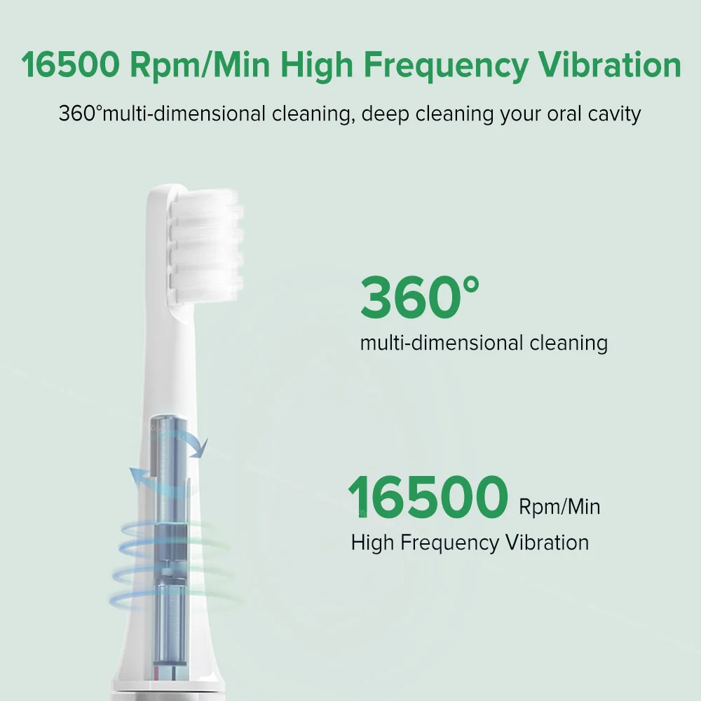 Зубная щетка T100 звуковая электрическая автоматическая Водонепроницаемая зубная