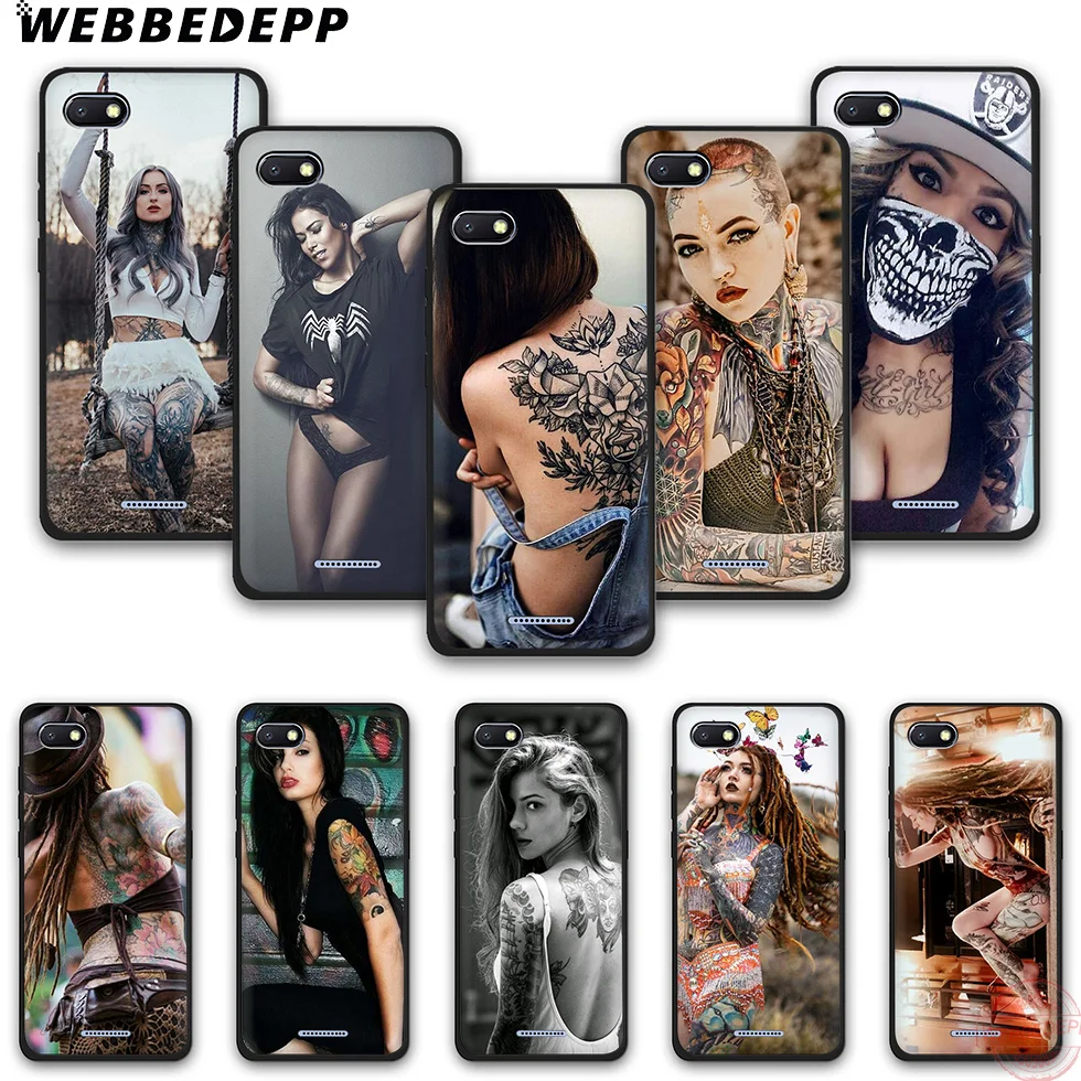 WEBBEDEPP сексуальная девушка с татуировкой модные чехлы для мобильного телефона из