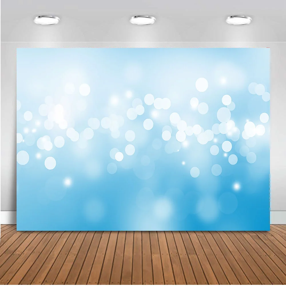 Фон для фотосъемки с голубыми блестками девочек на день рождения|Фон фотосъёмки|