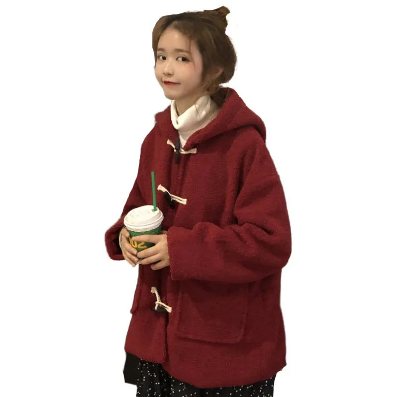 Зимние теплые женские свитшоты на пуговицах осенняя Женская толстовка с длинным