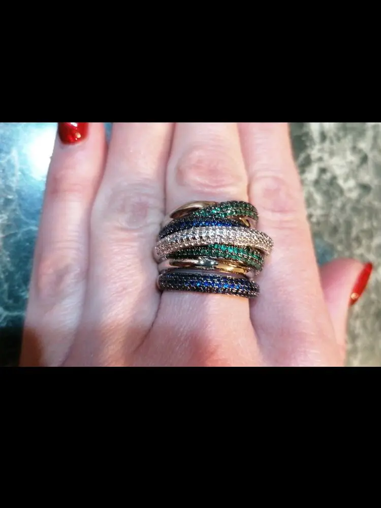 Missvikki 6 7 8 9 Размер модное роскошное большое кольцо для невесты Свадебные