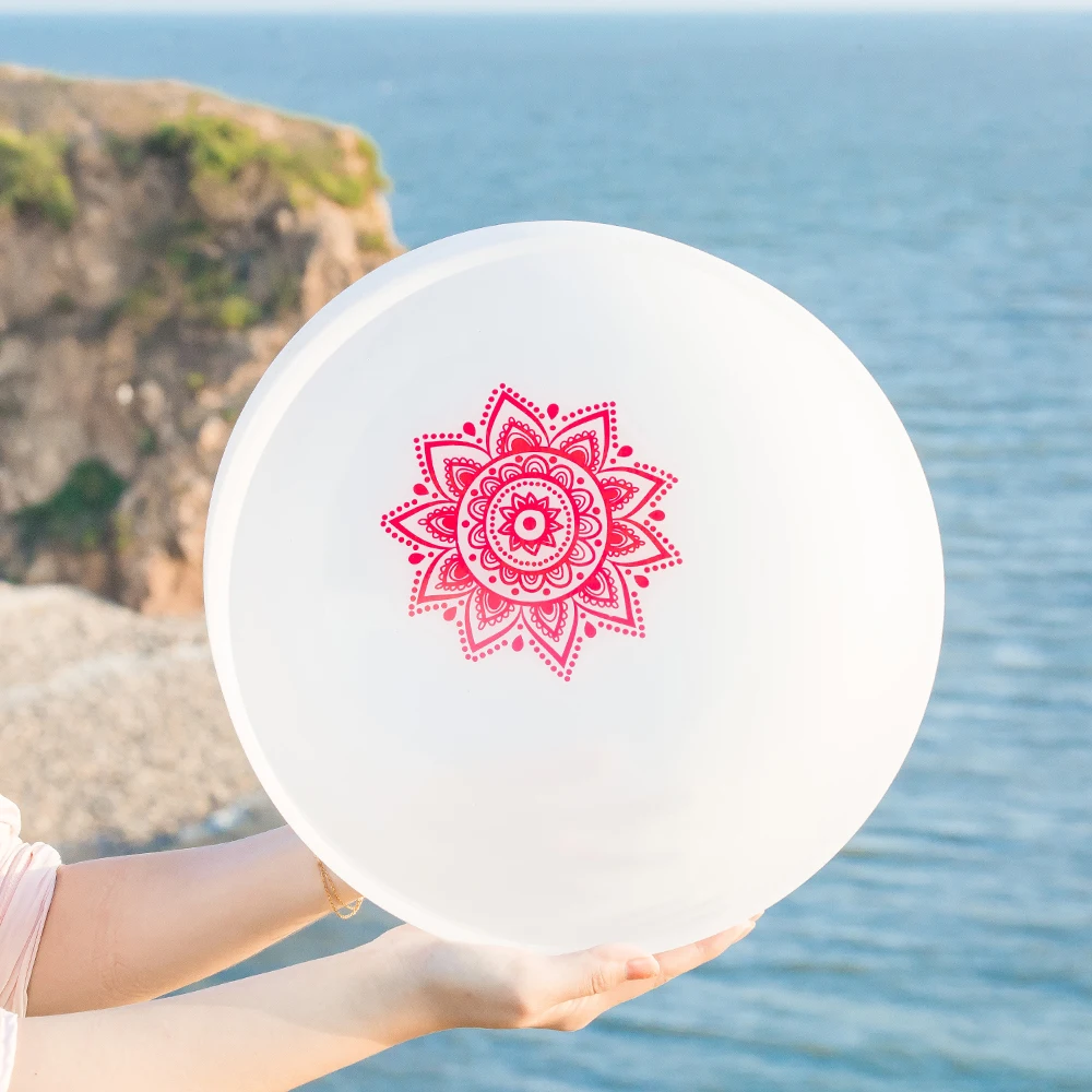 Чакра с красным корнем 8 дюймов симбль узор Кварцевая Хрустальная Поющая чаша +