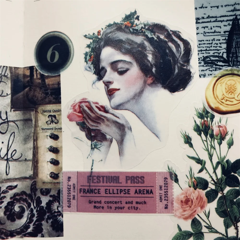 100 шт./компл. винтажные черные белые круглые цифры 0-9 наклейки сделай сам