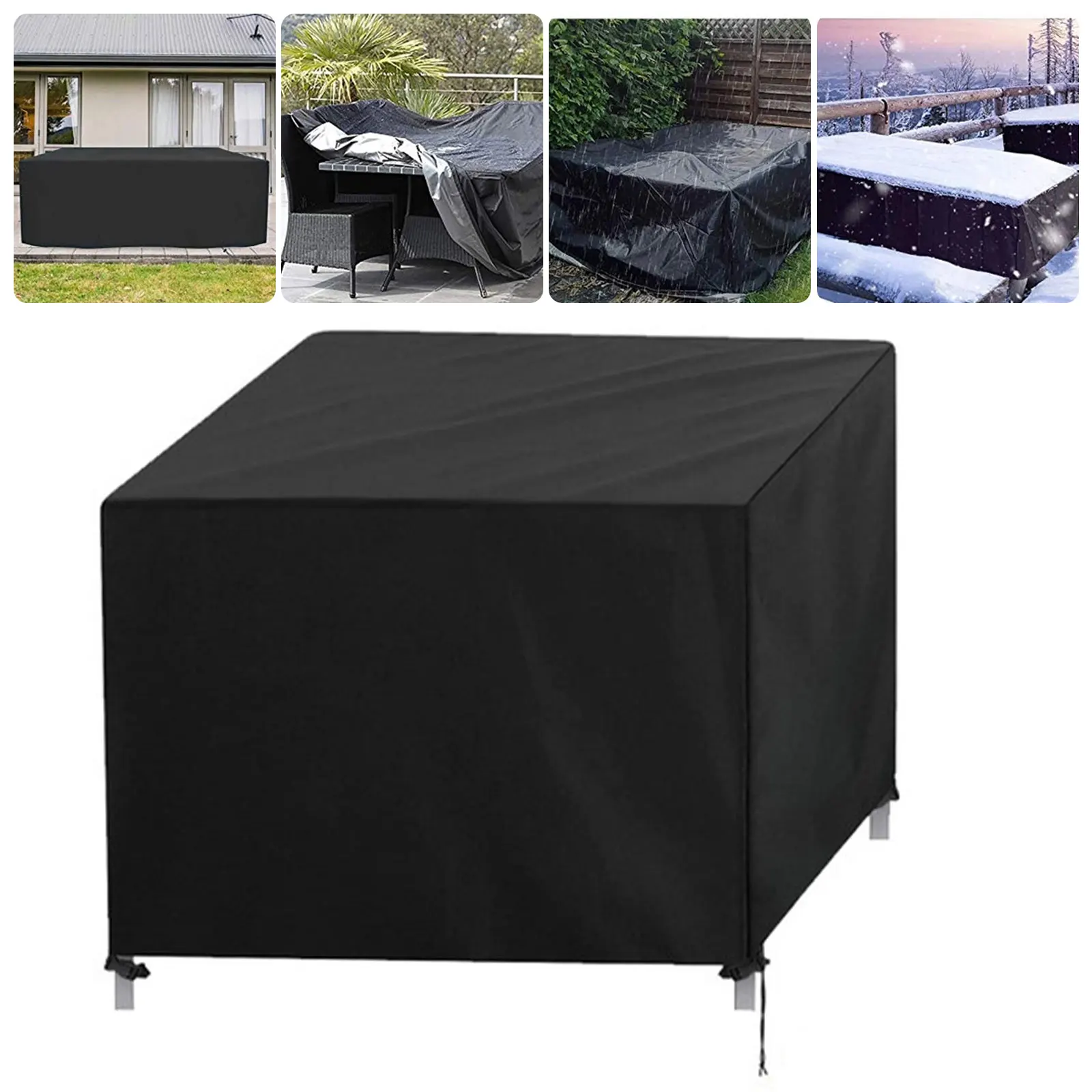 

VOGVIGO Waterproof Garden Patio Furniture Cover Rattan Table Cube Seat Covers Outdoor